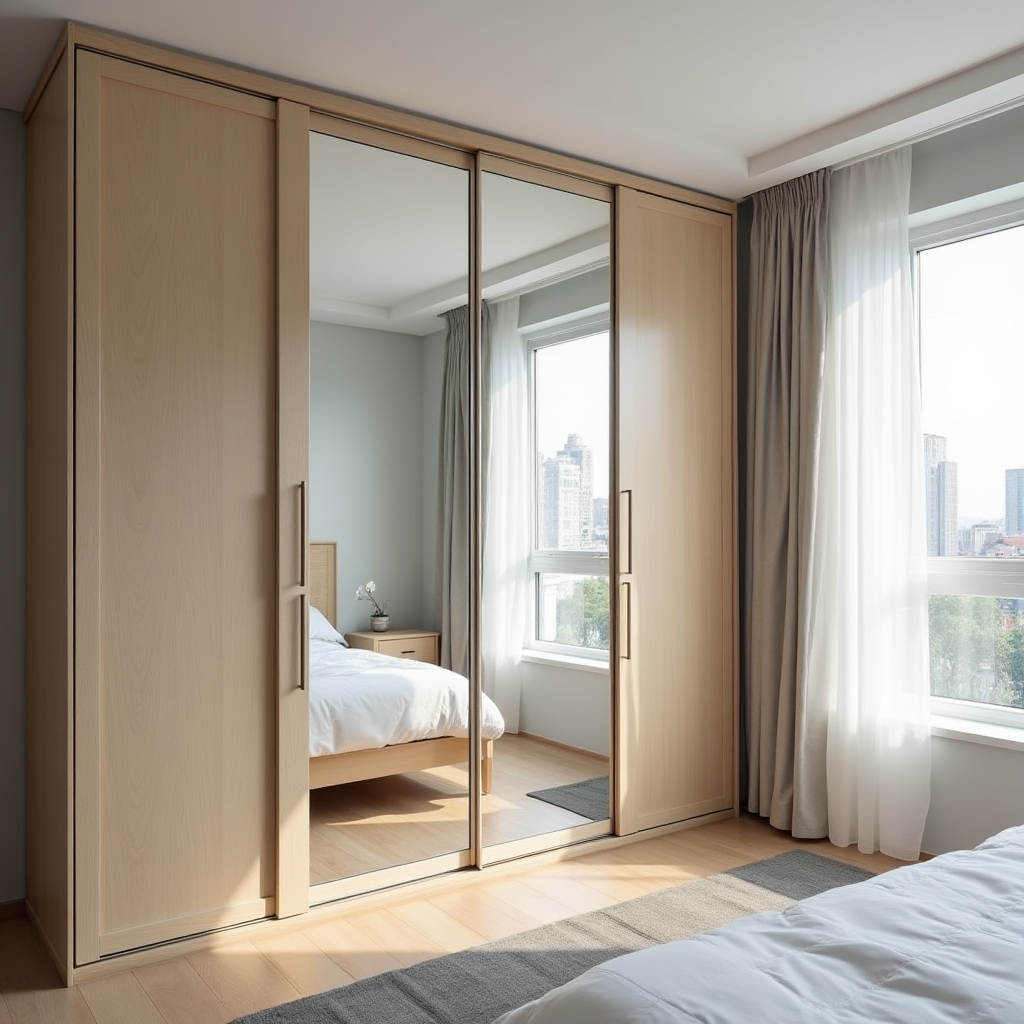 Собранная мебель в спальне