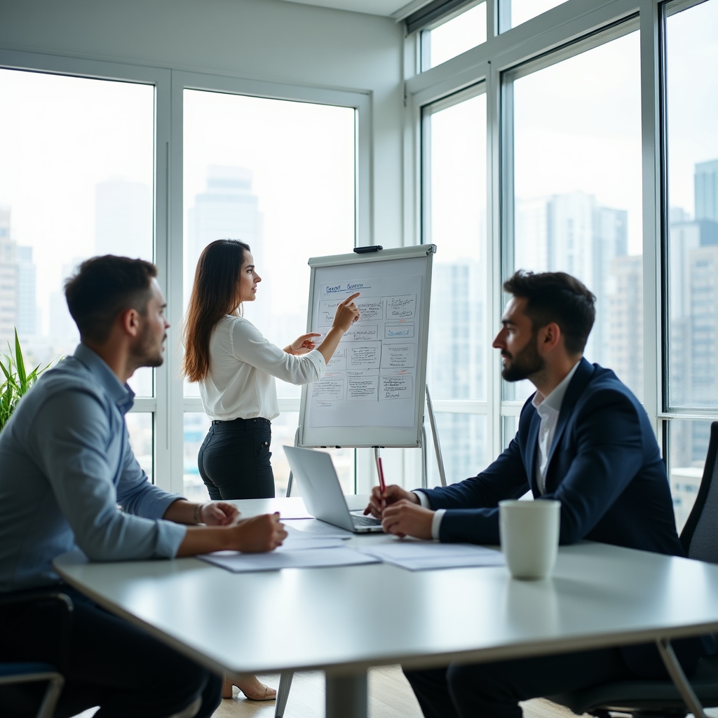 Команда InfoIn KZ на рабочем совещании